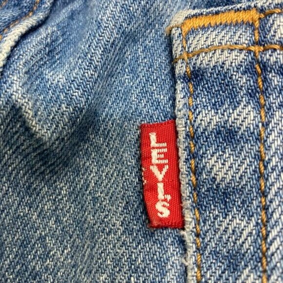 Levis Premium Wedgie Fit‎ High-Rise Distressed Straight Leg Jeans Size 24 - Picture 11 of 15